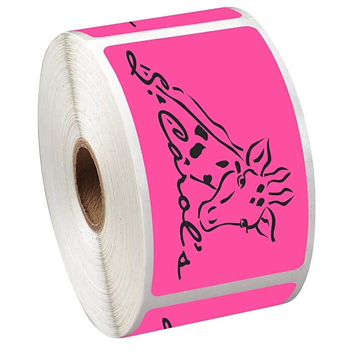 Sticker by the Roll - Rectangle - 2 inches x 3-1/2 inches