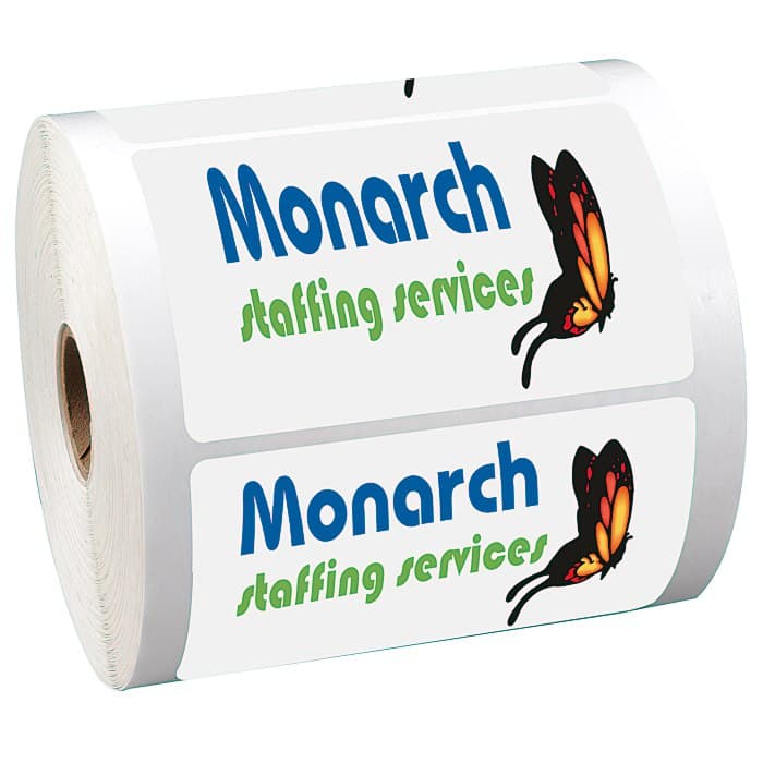Full Color Sticker by the Roll - Rectangle - 2-3/8 inches x 3-3/4 inches