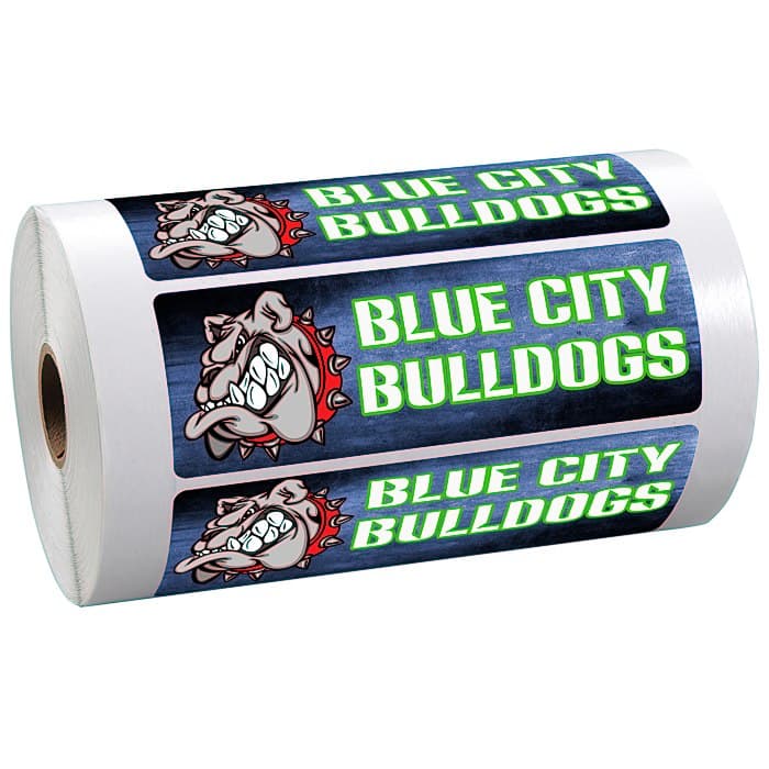 Full Color Sticker by the Roll - Rectangle - 1-3/4 inches x 5-1/4 inches