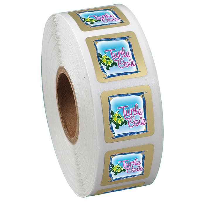 Full Color Sticker by the Roll - Square - 3/4 inch x 3/4 inch