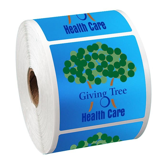 Full Color Sticker by the Roll - Square - 2 1/2 inches x 2 1/2 inches