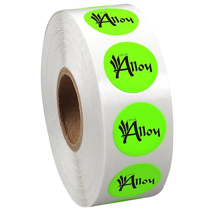 Sticker by the Roll - Circle - 3/4 inch
