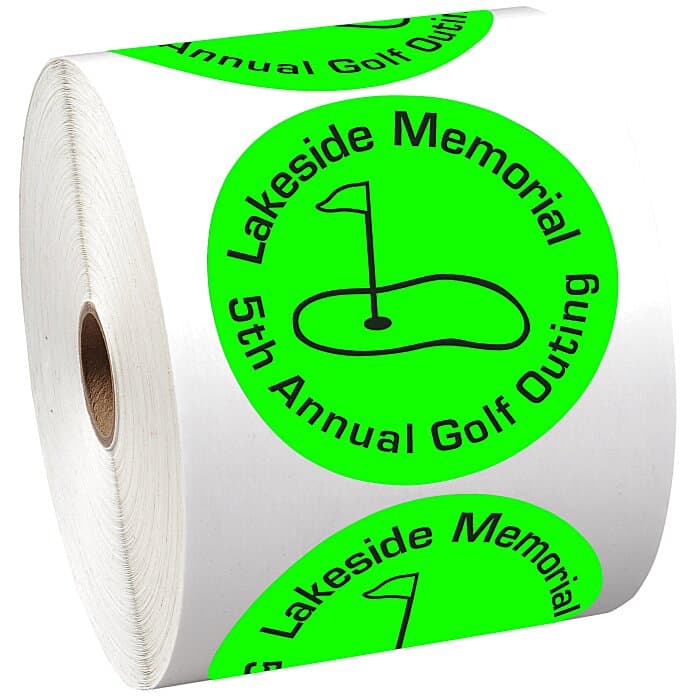 Sticker by the Roll - Circle - 3 1/4 inches