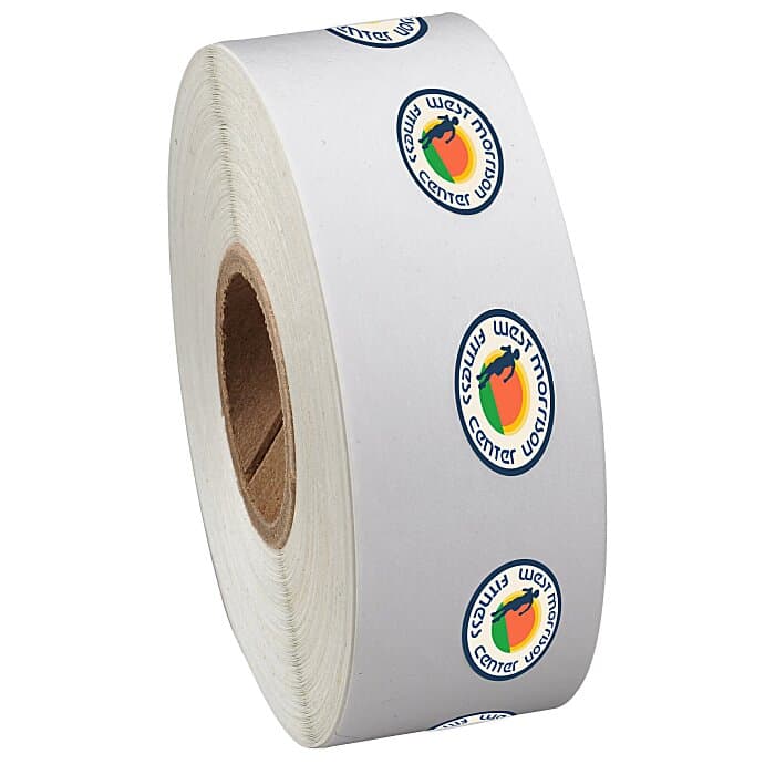 Full Color Sticker by the Roll - Oval - 3/8 inches x 5/8 inches