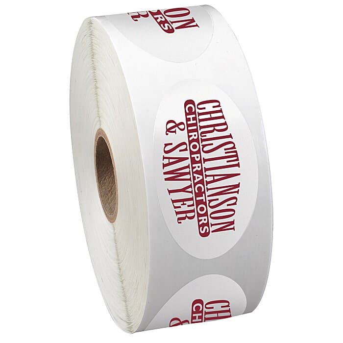 Sticker by the Roll - Oval - 1-1/4 inches x 2-1/4 inches