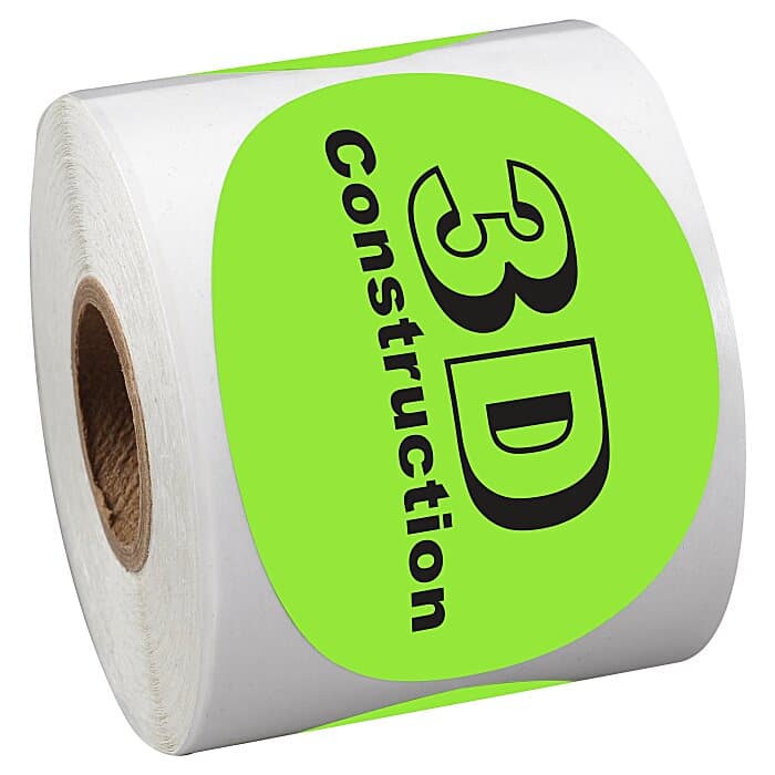 Sticker by the Roll - Oval - 2 inches x 3 inches