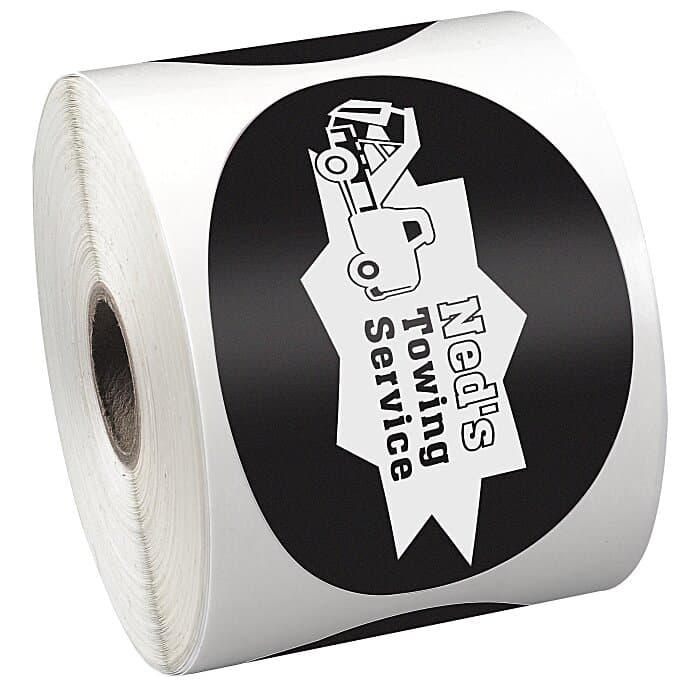 Sticker by the Roll - Oval - 2-5/8 inches x 3-3/4 inches