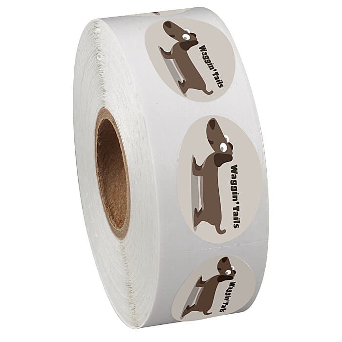 Full Color Sticker by the Roll - Oval - 3/4 inches x 1-1/8 inches