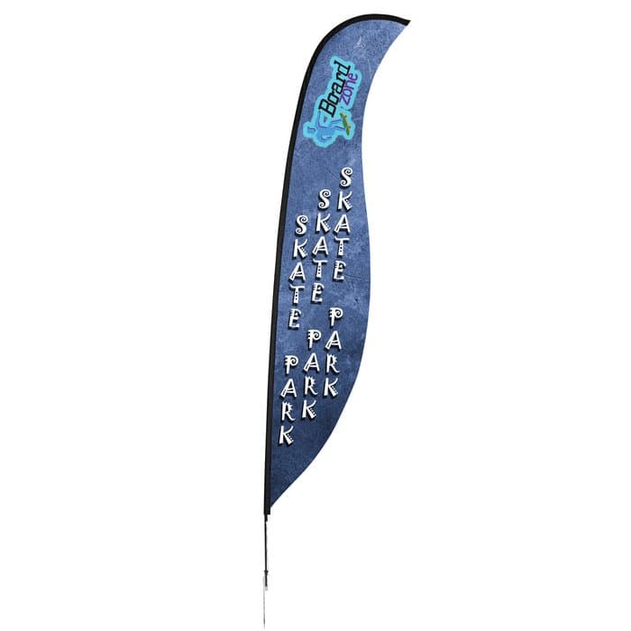 Outdoor Sabre Sail Sign - 17' - One Sided