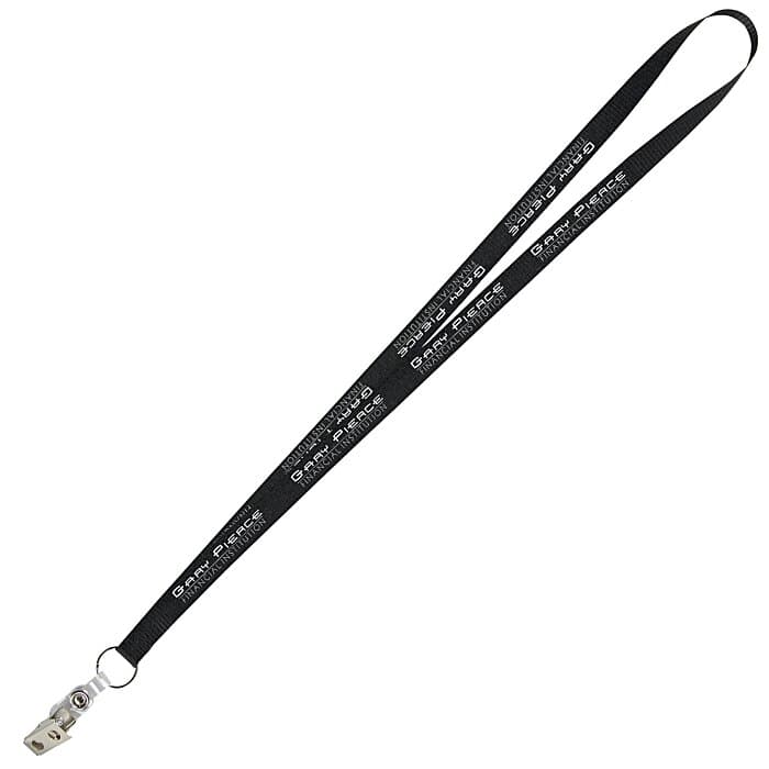 Value Lanyard - 1/2 inch - Snap with Metal Bulldog Clip