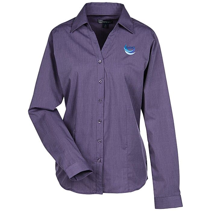 Stain Release Crossweave Shirt - Ladies'