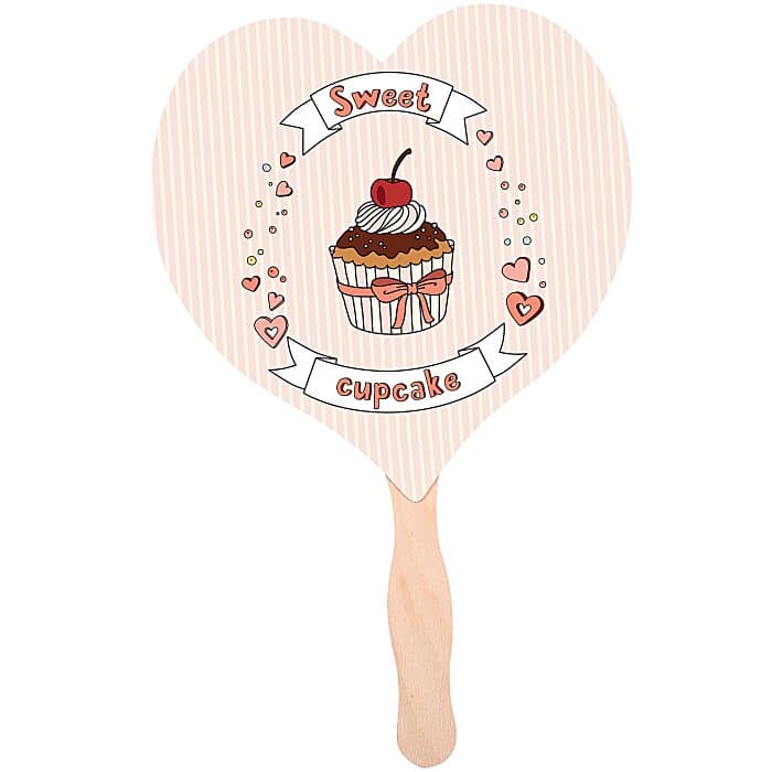Hand Fan - Heart - Full Color