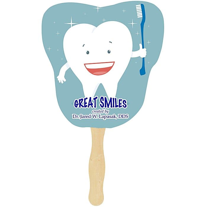 Hand Fan - Tooth - Full Color
