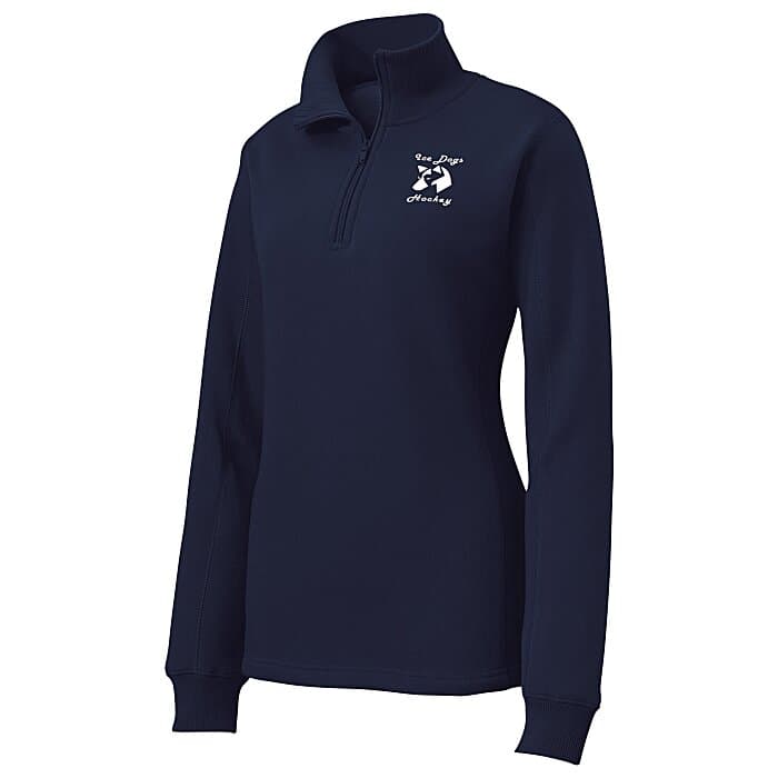 Feminine Fit 1/4-Zip Sweatshirt - Ladies' - Screen