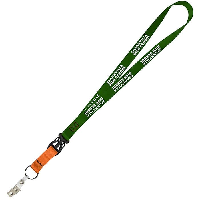Mix and Match Smooth Nylon Lanyard - 3/4 inch - 38 inches - Snap with Metal Bulldog Clip