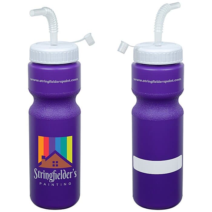 ID Sport Bottle with Straw Lid - 28 oz