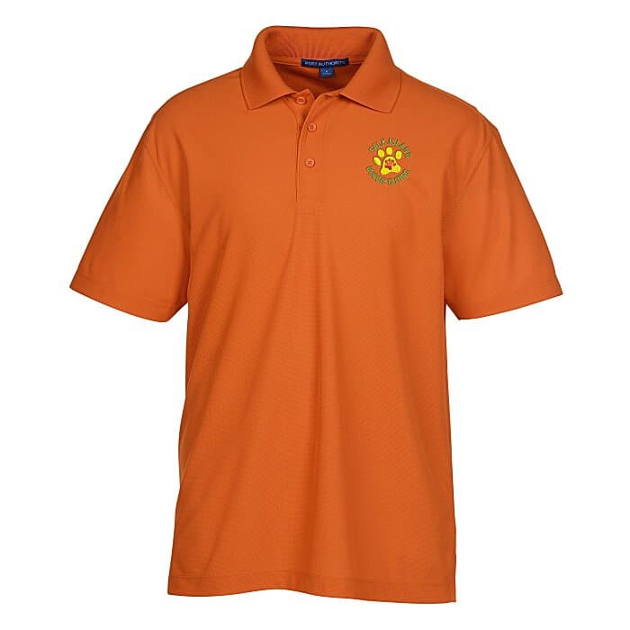 Snag Resistant Textured Performance Polo - Men's