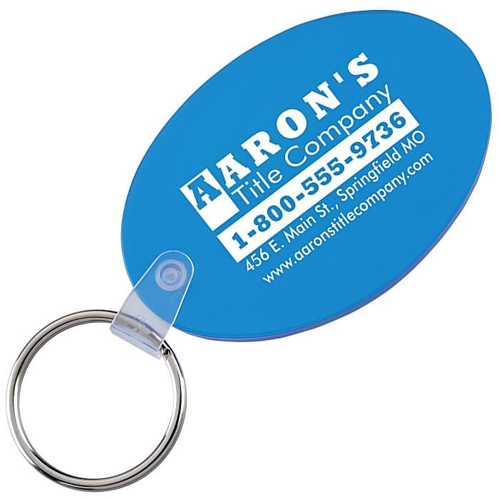 Oval Soft Keychain - Translucent