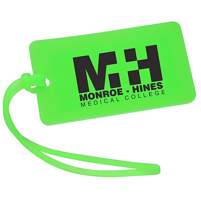 Rectangle Luggage Tag - 2 inches x 3 1/2 inches - Translucent