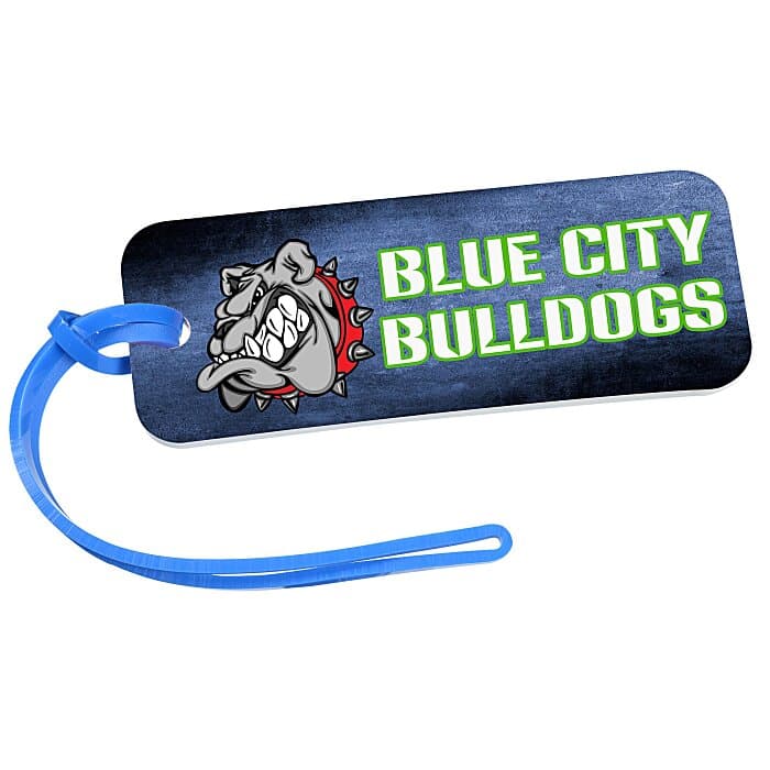 Rectangle Luggage Tag - 1 1/2 inches x 4 inches - Opaque - Full Color