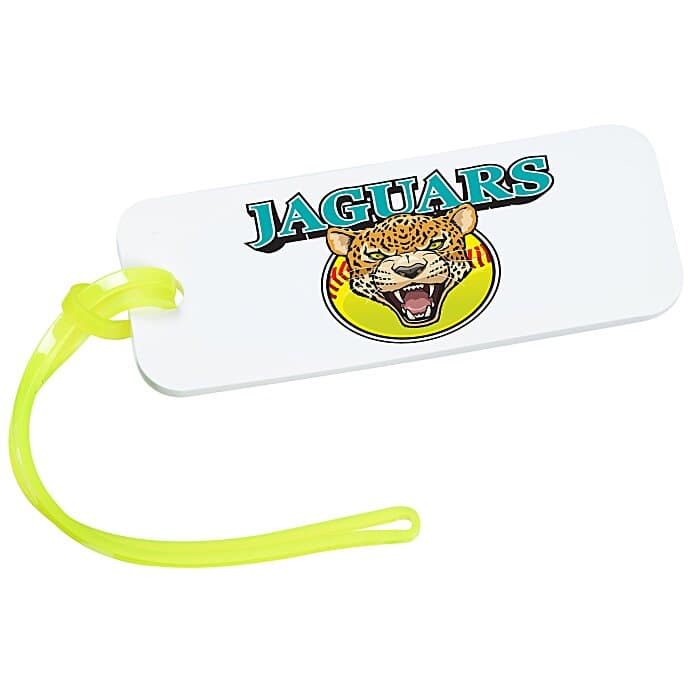 Rectangle Luggage Tag - 1 1/2 inches x 4 inches - Translucent - Full Color