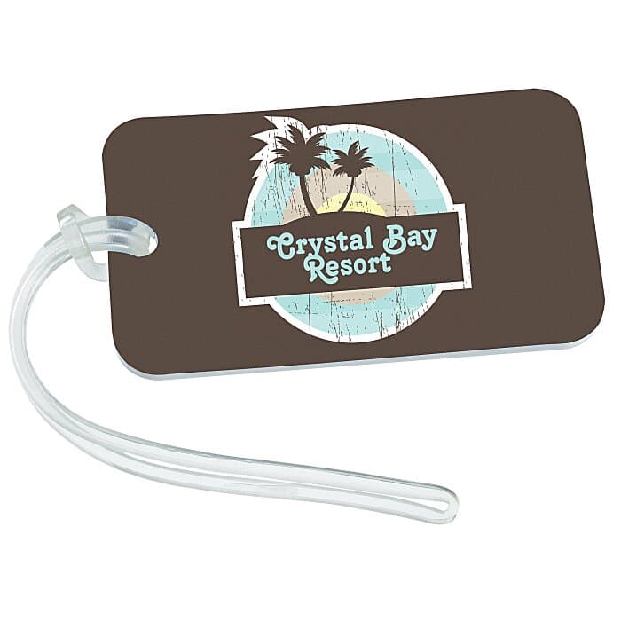 Rectangle Luggage Tag - 2 inches x 3 1/2 inches - Translucent - Full Color