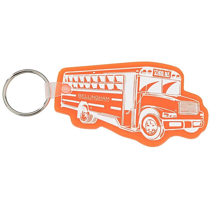 School Bus Soft Keychain - Translucent