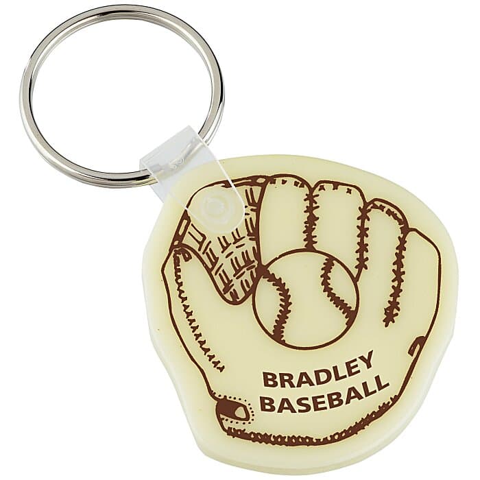 Baseball Mitt Soft Keychain - Opaque
