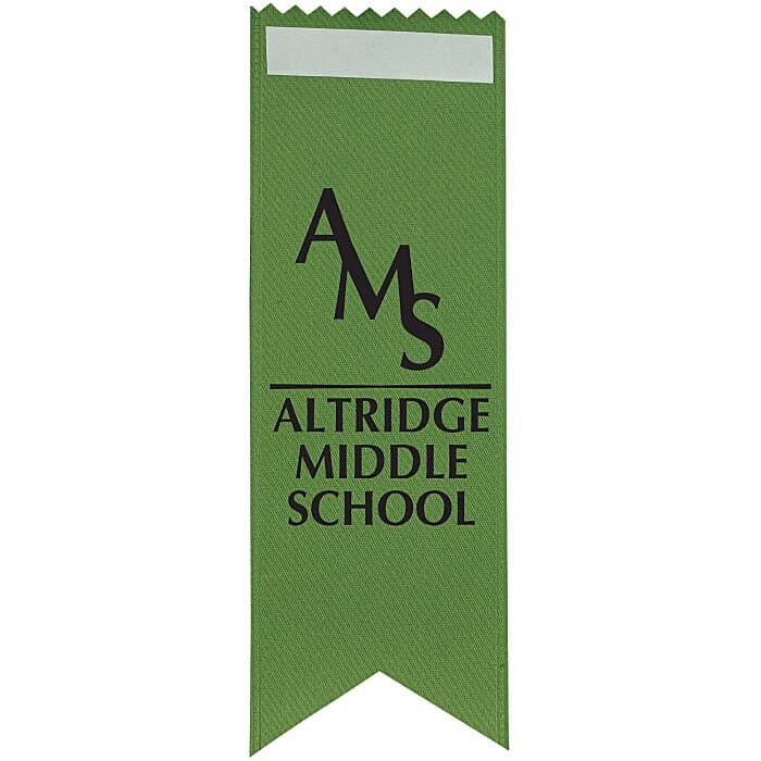 6 inches x 2 inches Dovetail Ribbon - Front Tape