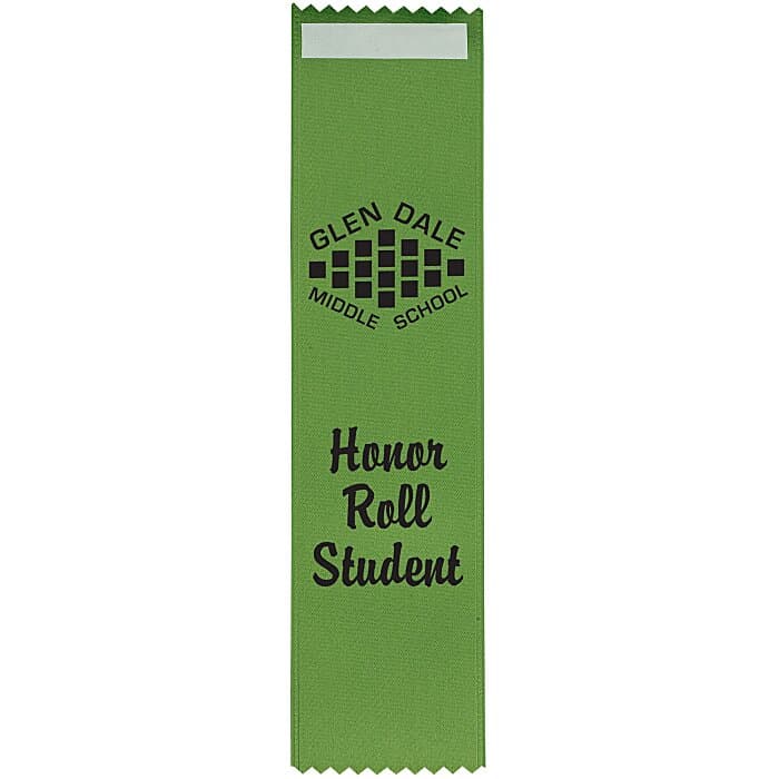 8 inches x 2 inches Pinked Ribbon - Front Tape
