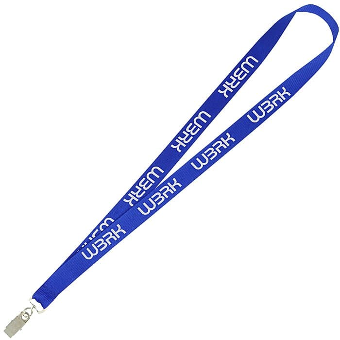 Value Lanyard - 3/4 inches - Metal Bulldog Clip