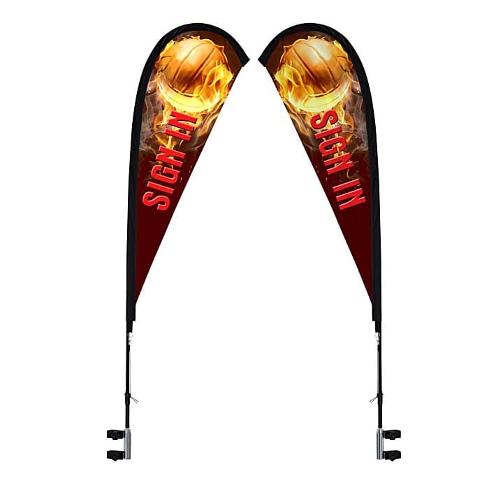Standard 10' Event Tent - Sail Sign Banner - Two Sided