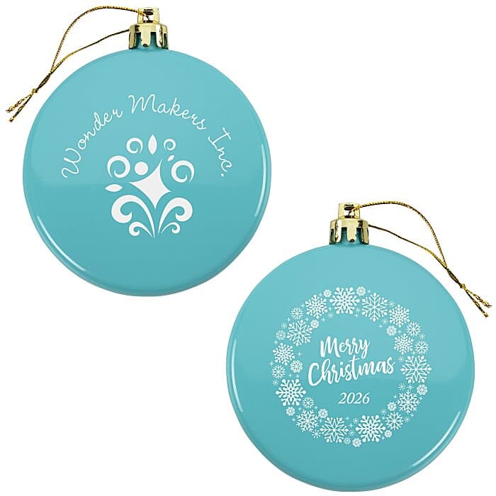 Flat Shatterproof Ornament - Snowflake - Merry Christmas