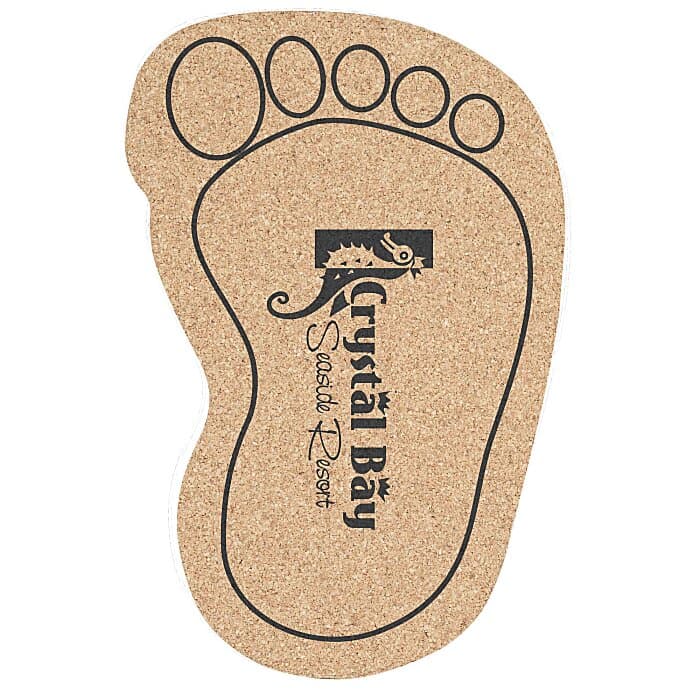 Large Cork Coaster - Foot