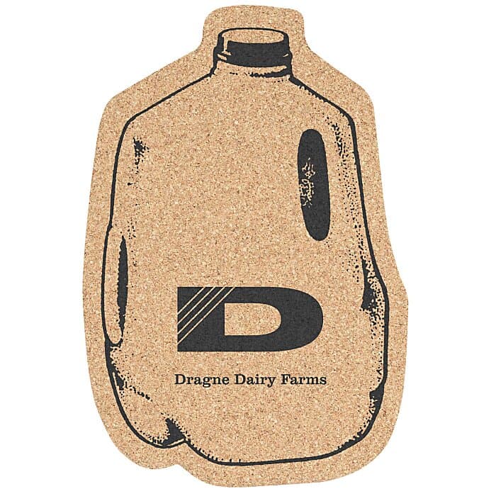 Large Cork Coaster - Milk Jug