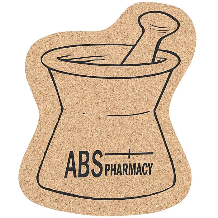 Large Cork Coaster - Mortar & Pestle