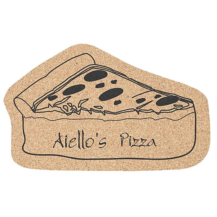 Large Cork Coaster - Pizza Slice