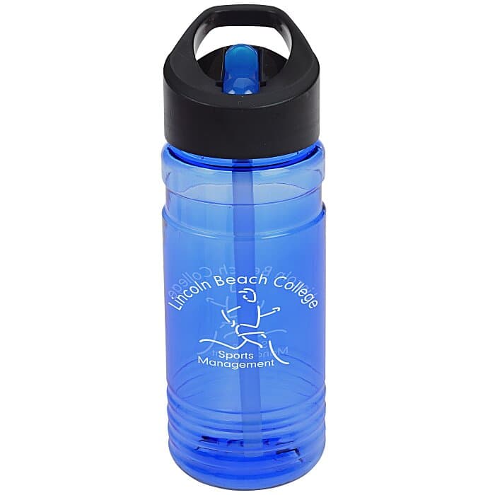 Line Up Bottle with Two-Tone Flip Straw Lid - 20 oz