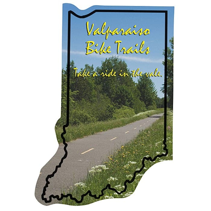 Flat Flexible Magnet - State - Indiana - 30 mil