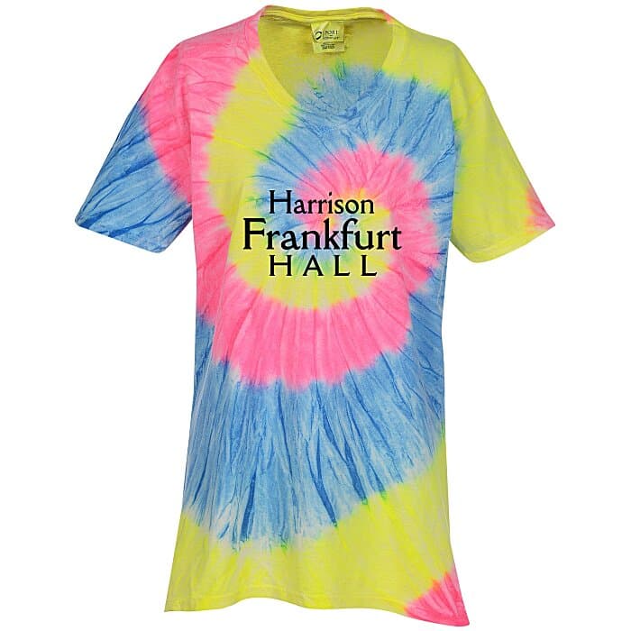 Tie-Dye Swirl V-Neck T-Shirt - Ladies'