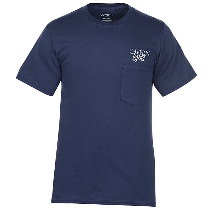 Port Classic 5.4-oz Pocket T-Shirt - Men's - Screen