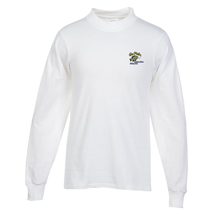Cotton Mock Turtleneck - White