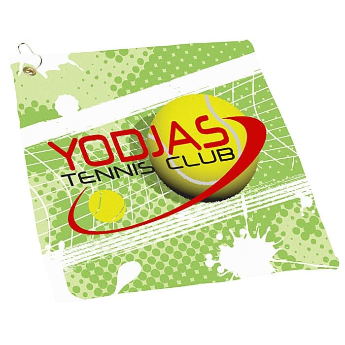Full Color Microfiber Velour Golf Towel - 22 inches x 15 inches