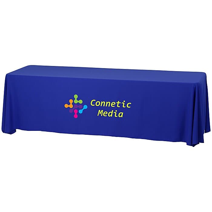Serged Closed-Back Stain Resistant Table Throw - 8 feet
