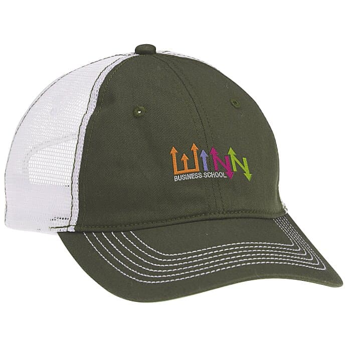 Contrast Stitch Trucker Cap