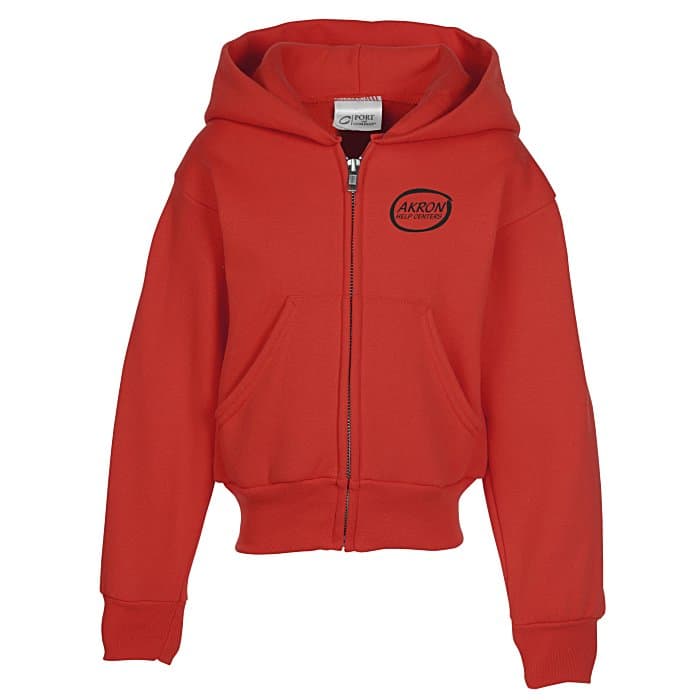 Fashion Full-Zip Hooded Sweatshirt – Youth – Screen