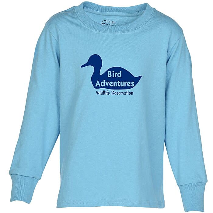 Port Classic 5.4-oz Long Sleeve T-Shirt - Youth - Screen