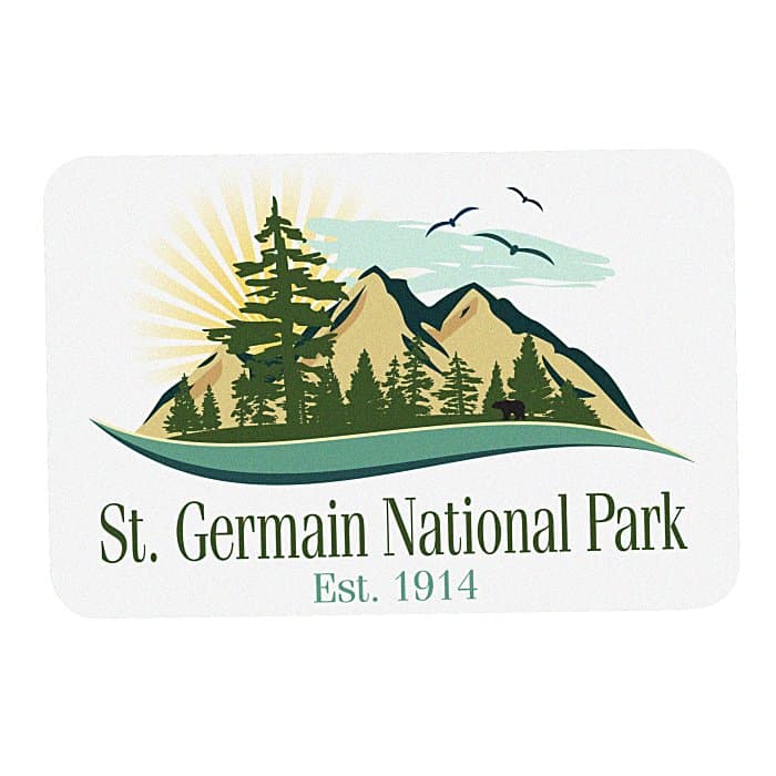 Full Color Wood Magnet - Rectangle - 2 inches x 3 inches