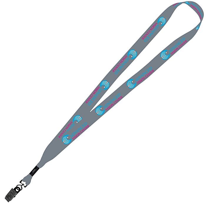 Dye-Sub Lanyard - 3/4 inches - 32 inches - Metal Bulldog Clip