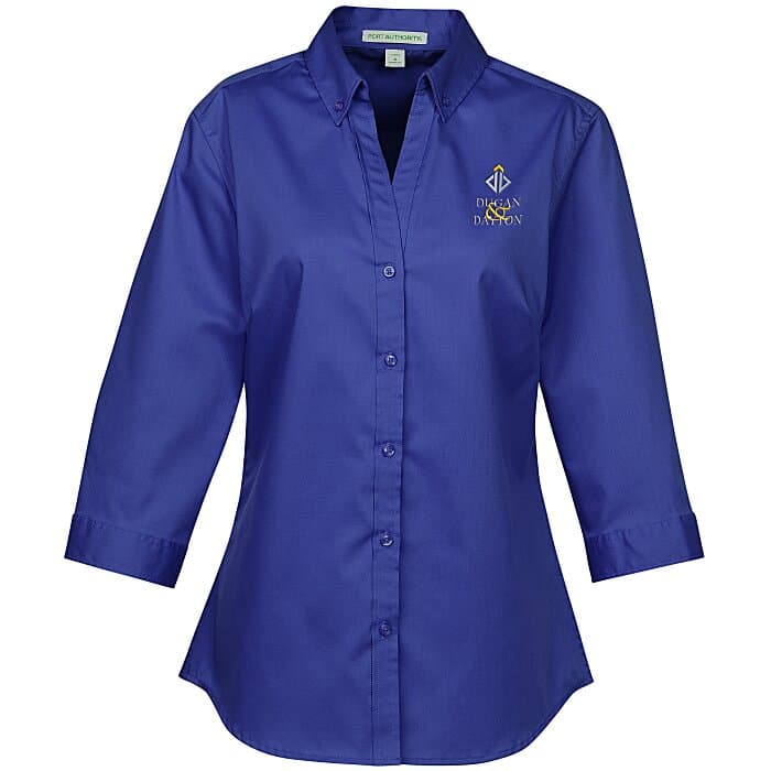 Performance Twill 3/4 Sleeve Shirt - Ladies'